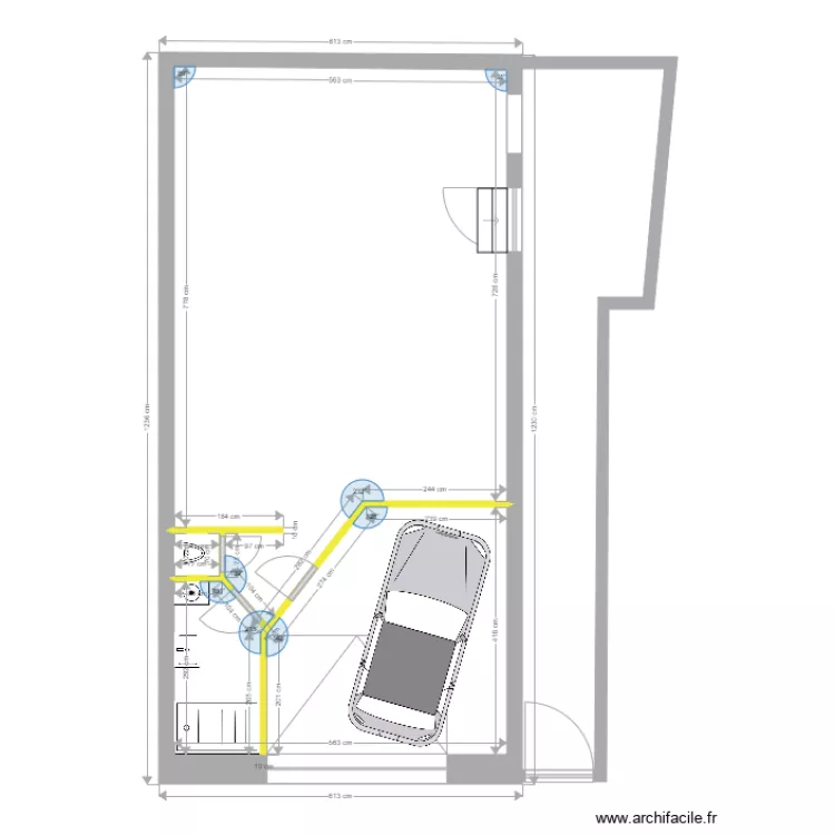 Studio remise. Plan de 