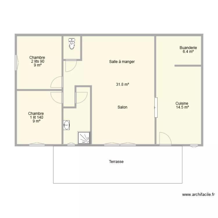 plan 3077 Tranchard. Plan de 