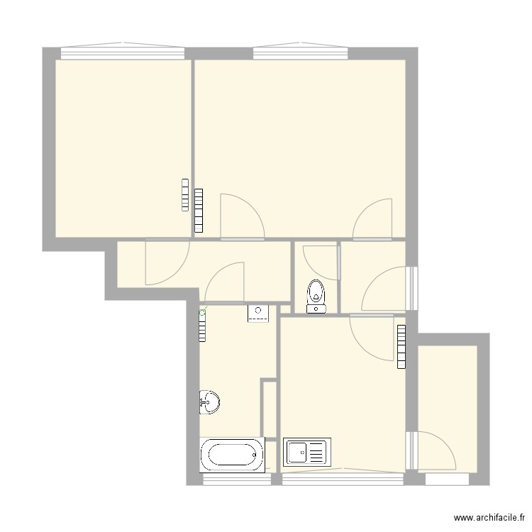 Appart Knutange Projet. Plan de 0 pièce et 0 m2