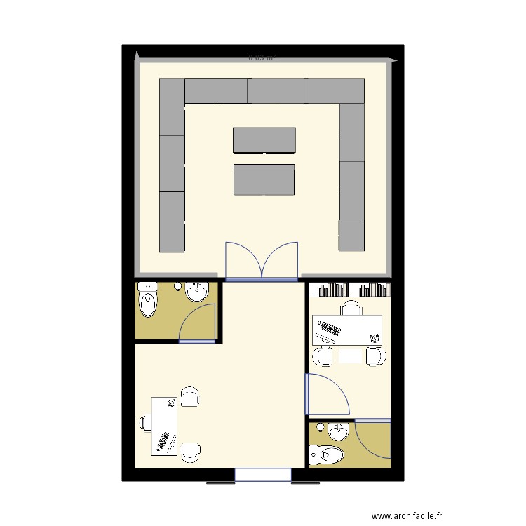 bureau entreprise. Plan de 0 pièce et 0 m2