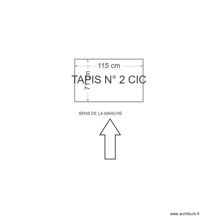 CHANTIER CIC. Plan de 1 pièce et 1 m2