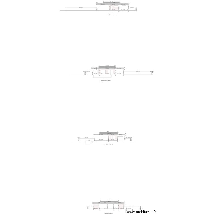 façades lassalle andre. Plan de 0 pièce et 0 m2