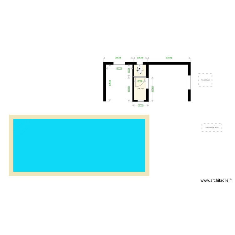 poolhouse1. Plan de 0 pièce et 0 m2