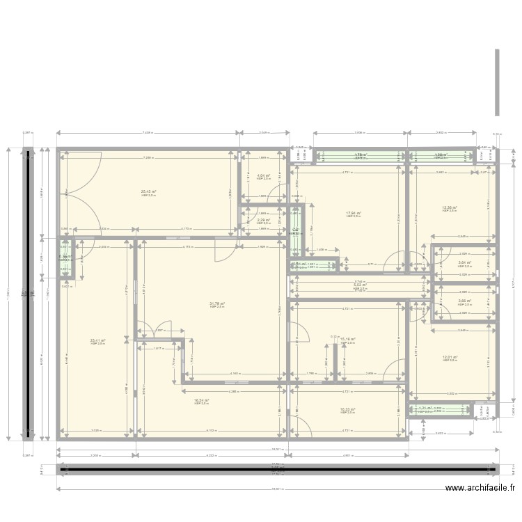 PAN YAPI3. Plan de 22 pièces et 196 m2