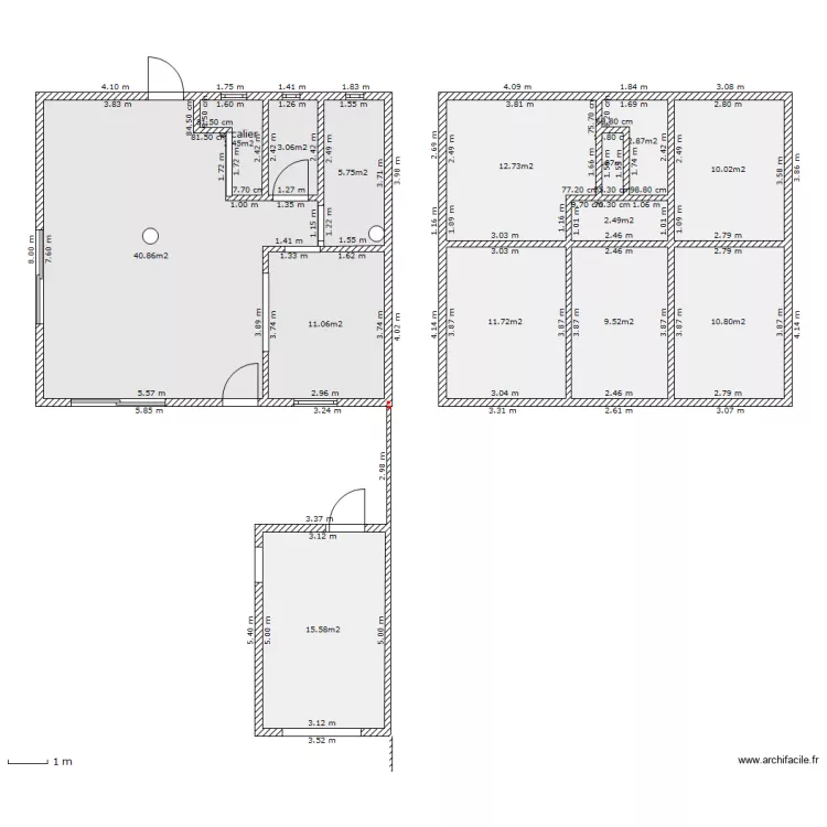 MAISON BBC. Plan de 