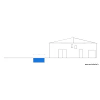 plan de coupe vue de cot&eacute; DP3 2 piscine et abri