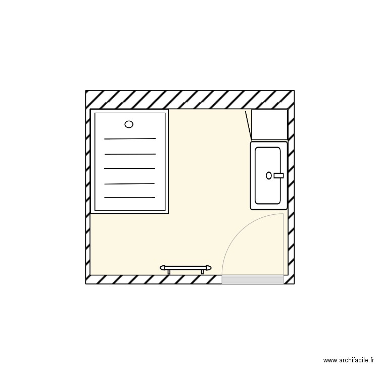 SDB PONCET. Plan de 0 pièce et 0 m2