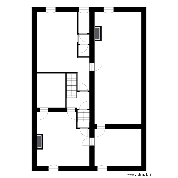 Plan 1er St-M . Plan de 10 pièces et 157 m2