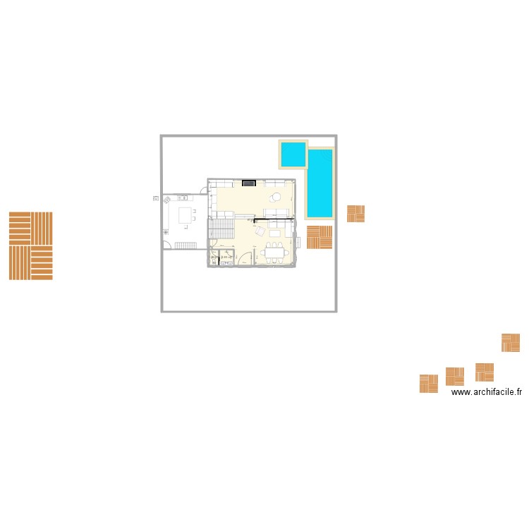 villa v4. Plan de 0 pièce et 0 m2