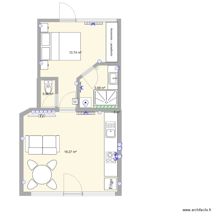 Commandant RDC v2 ELEC. Plan de 0 pièce et 0 m2