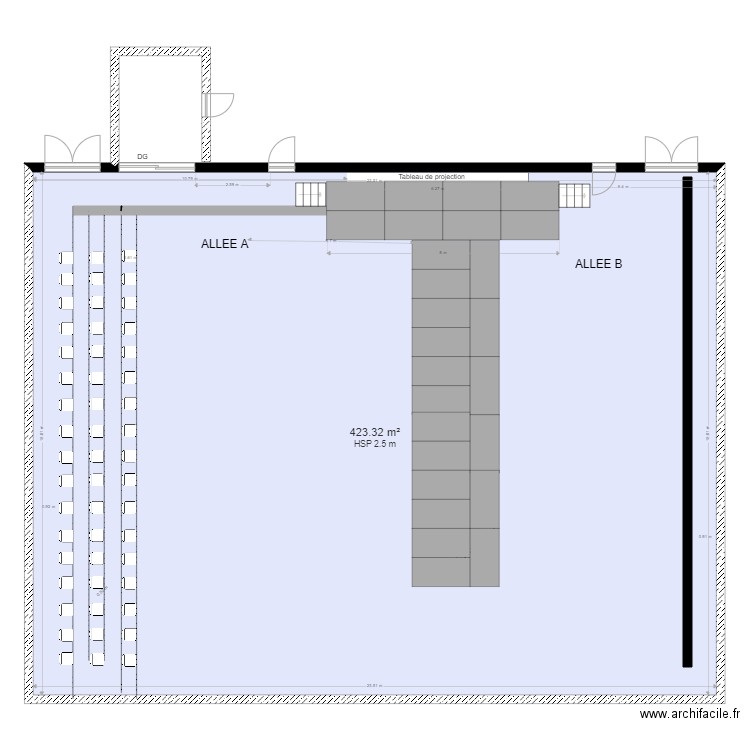 Gala Coiffure 2023 final. Plan de 1 pièce et 423 m2