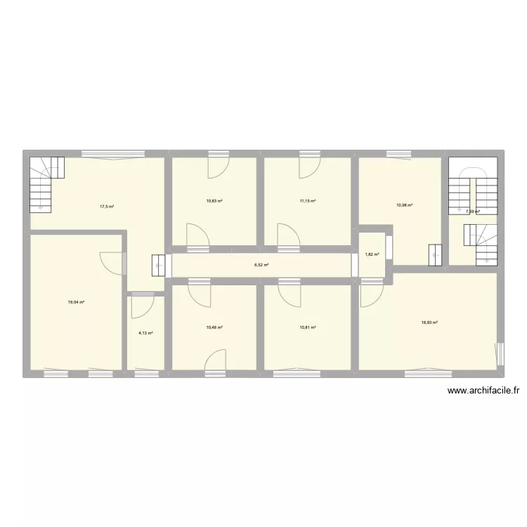 Maison PAC - 1er &eacute;tage. Plan de 