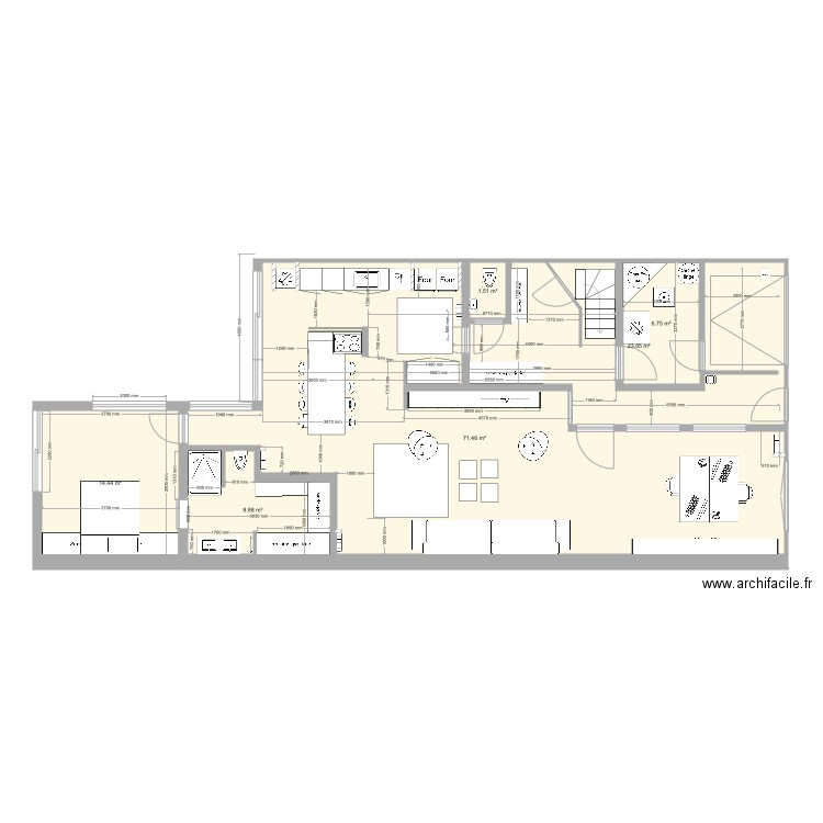 105 rez ede chaussée. Plan de 0 pièce et 0 m2