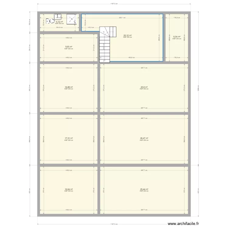 plan f2 mitoyens. Plan de 