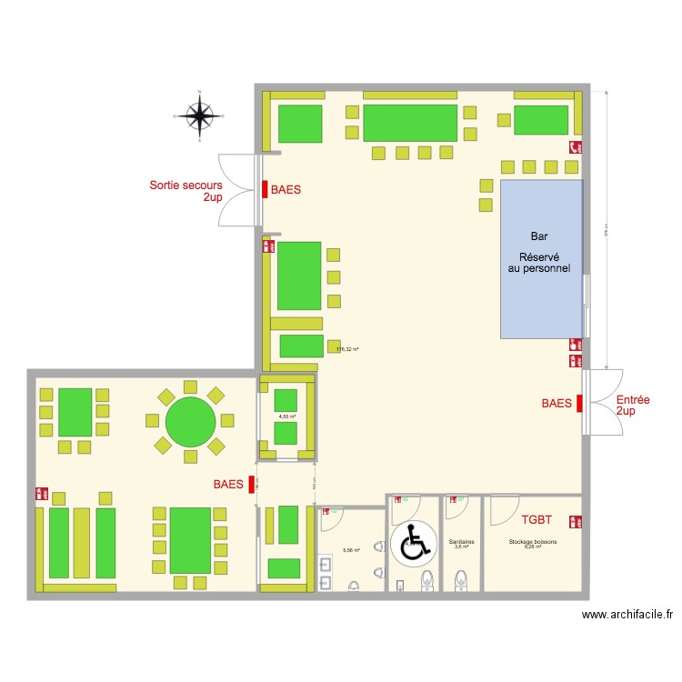 barns erp pmr. Plan de 0 pièce et 0 m2