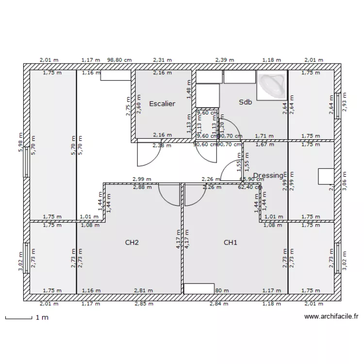 Combles 6. Plan de 