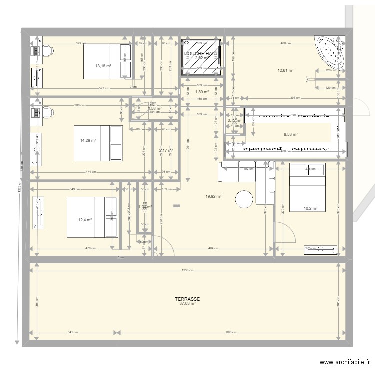 PLAN VIR FABREGAS V4. Plan de 20 pièces et 254 m2