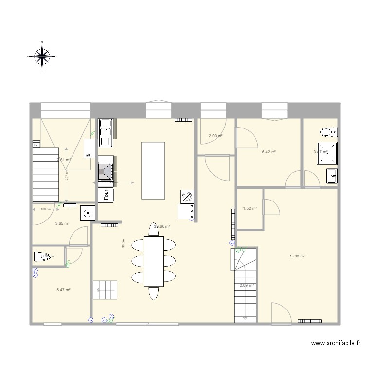 RDC. Plan de 0 pièce et 0 m2