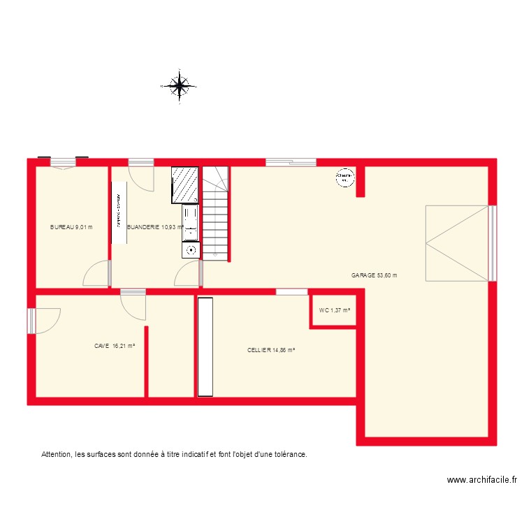 BI2786 SOUS SOL NON COTE. Plan de 0 pièce et 0 m2