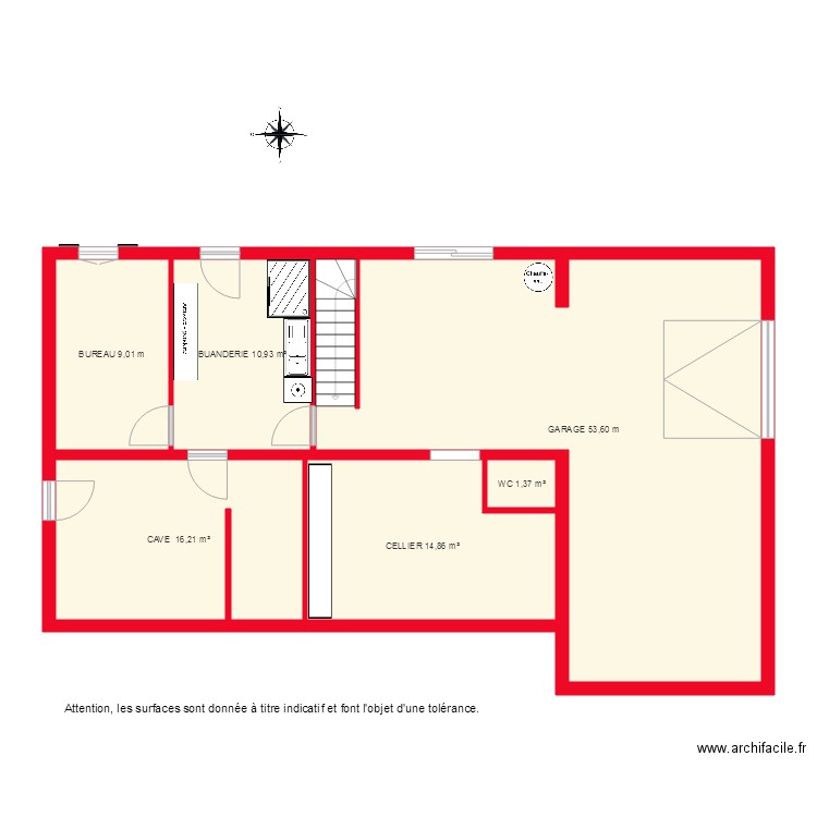 BI2786 SOUS SOL NON COTE. Plan de 0 pièce et 0 m2