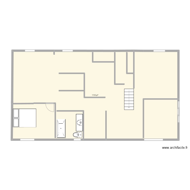 Parcs des Sources Sous Sol. Plan de 1 pièce et 104 m2