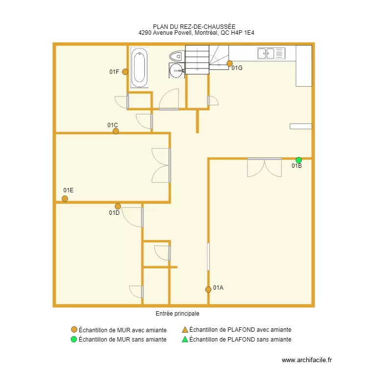 4290 Powell Montréal . Plan de 4290 Powell Montréal . Plan de