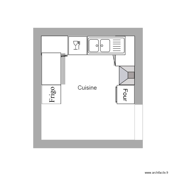 cuisine fabio. Plan de 0 pièce et 0 m2