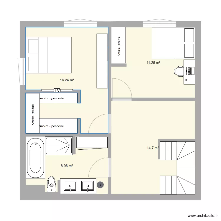 plan 2 maison. Plan de 