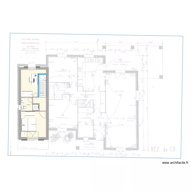 Plan Maison étage. Plan de Plan Maison étage. Plan de