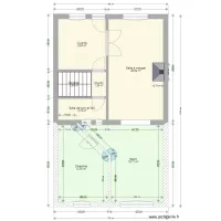 Maison rdc sur eleve avec extension 