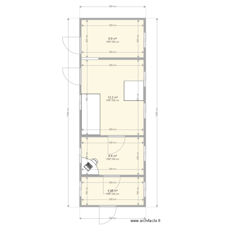 centre de conditionnement oeufs à gauche. Plan de 0 pièce et 0 m2