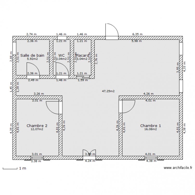 plan de maison f3