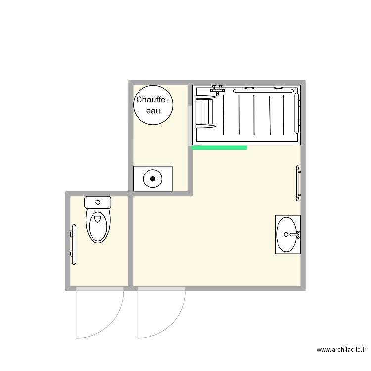 GSCHWING 2. Plan de 3 pièces et 8 m2