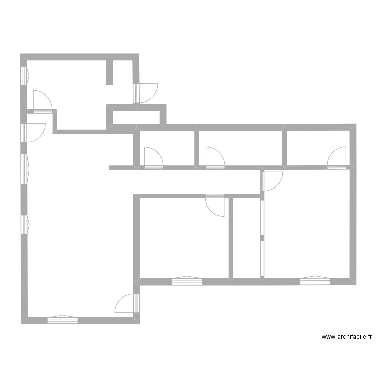 Aragon RDJ. Plan de 8 pièces et 102 m2