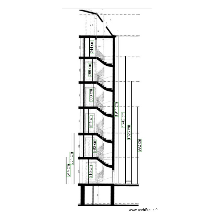 escalier mesures exactes. Plan de 0 pièce et 0 m2