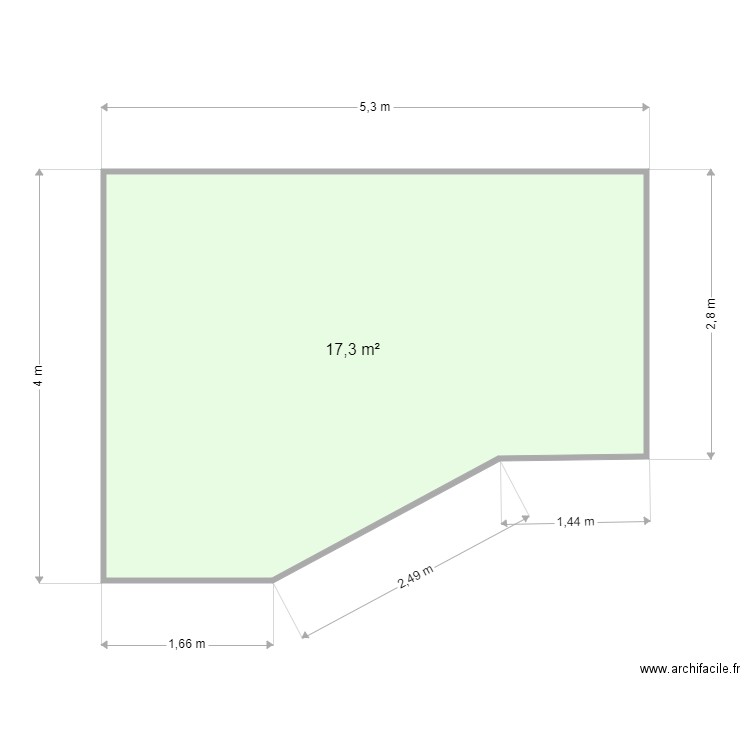 zone derriere garage. Plan de 0 pièce et 0 m2