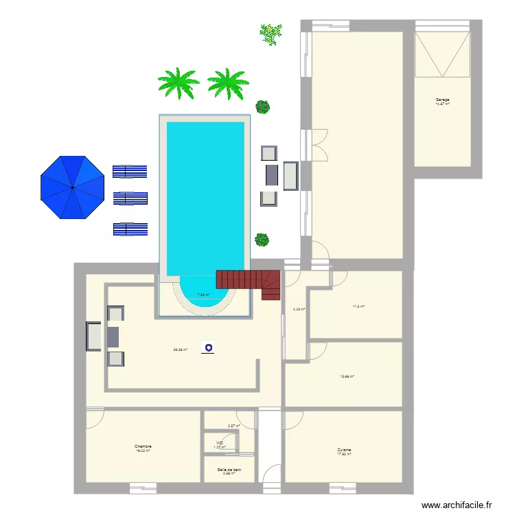 ferme almaanaoui etable. Plan de 