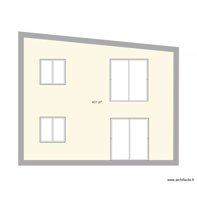 fa&ccedil;ade arri&egrave;re. Plan de 