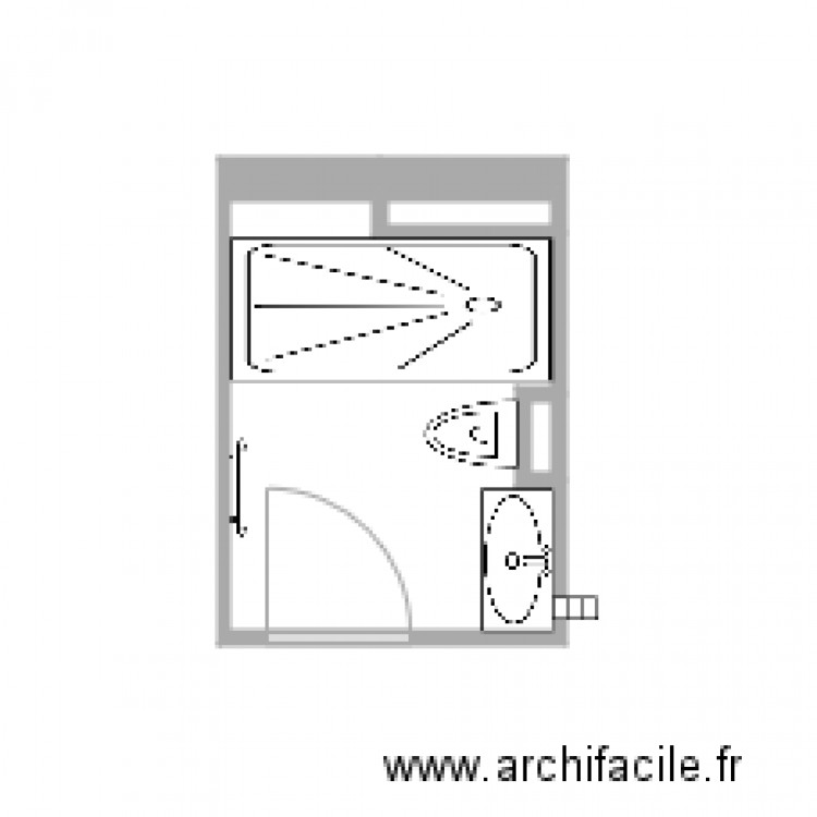 SDB 1. Plan de 0 pièce et 0 m2