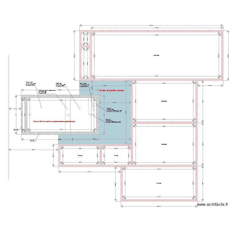 Plan Gary implantation piscine. Plan de 0 pièce et 0 m2