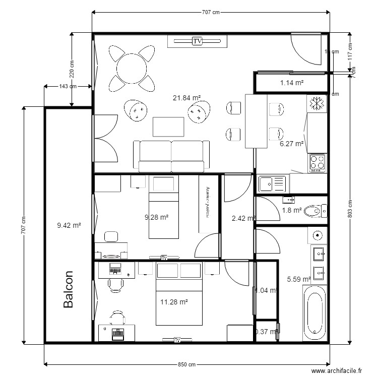 plan DOUDOU. Plan de 0 pièce et 0 m2