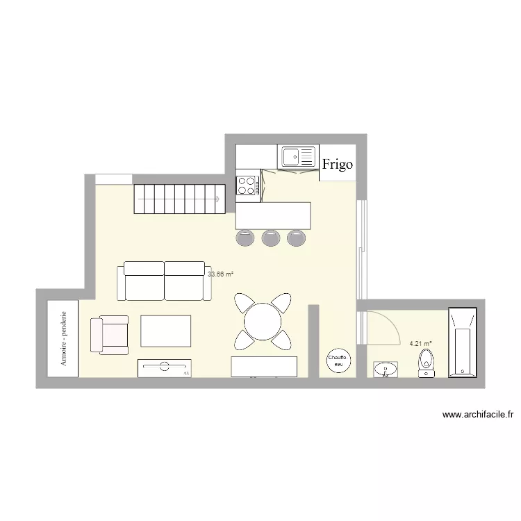 T3 R2 Jonqui&egrave;res. Plan de 
