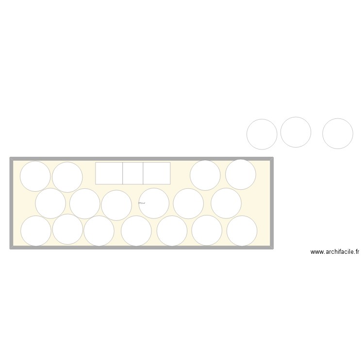 mariage. Plan de 1 pièce et 178 m2