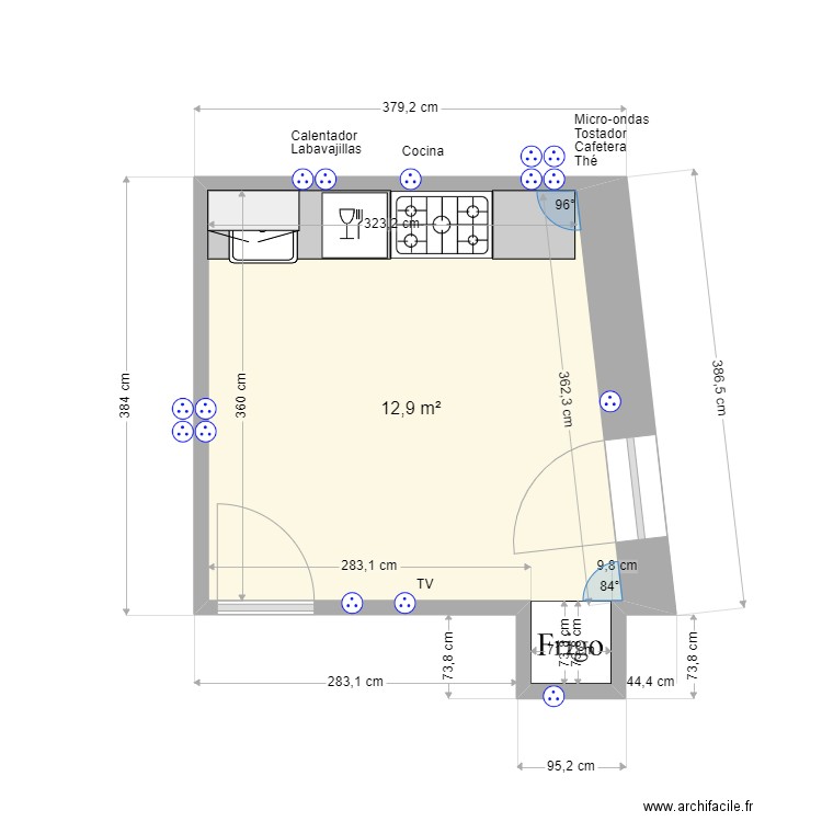Cuisine Ujué. Plan de 0 pièce et 0 m2