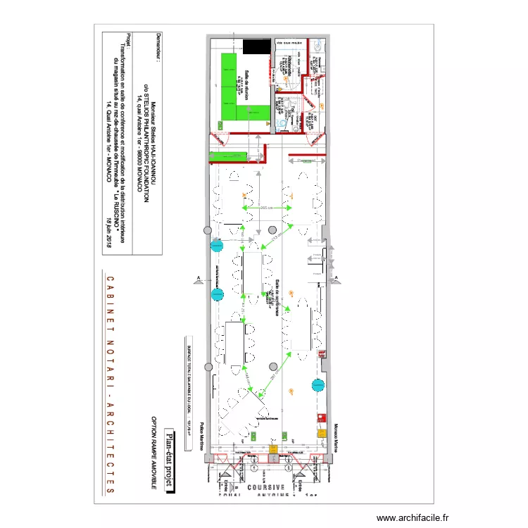 STELIOS 14 juin light Table 8 pax office. Plan de 