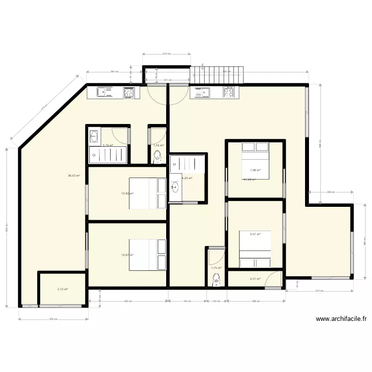 amenagement maison ETAGE PROJET. Plan de 
