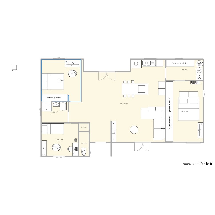 MAISON. Plan de 0 pièce et 0 m2