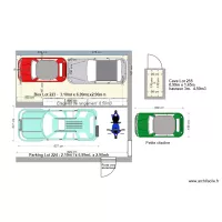 PLAN PARKING ET CAVE ESCURIAL avec v&eacute;hicules