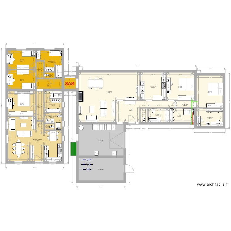 maison privée et appart 3 ch location. Plan de 0 pièce et 0 m2