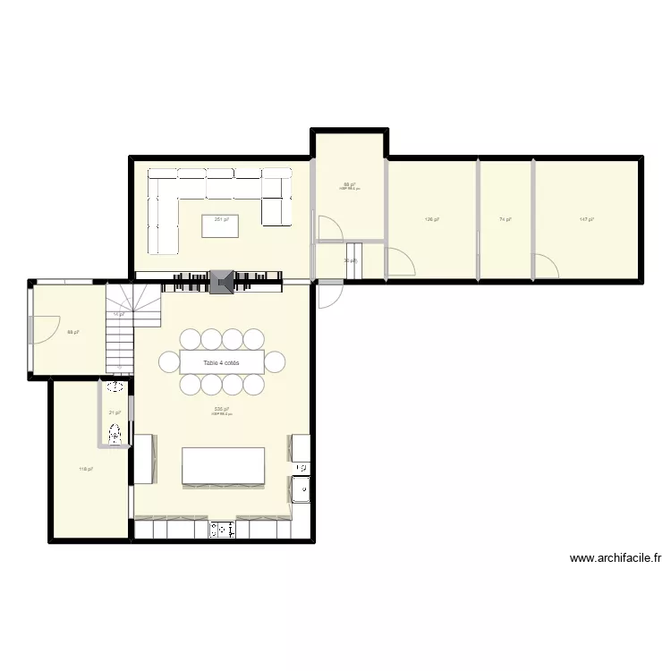 Maison Outaouais V2. Plan de 